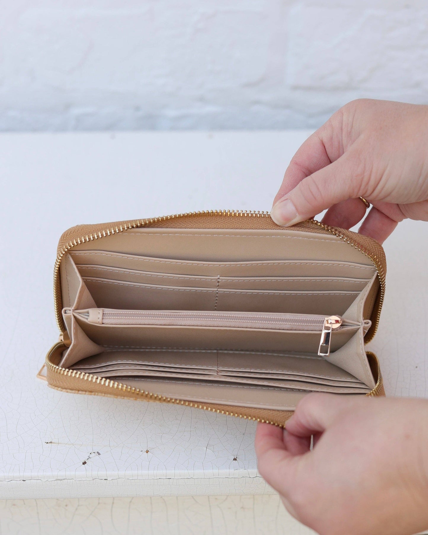 Penelope Wallet Natural Lattice
