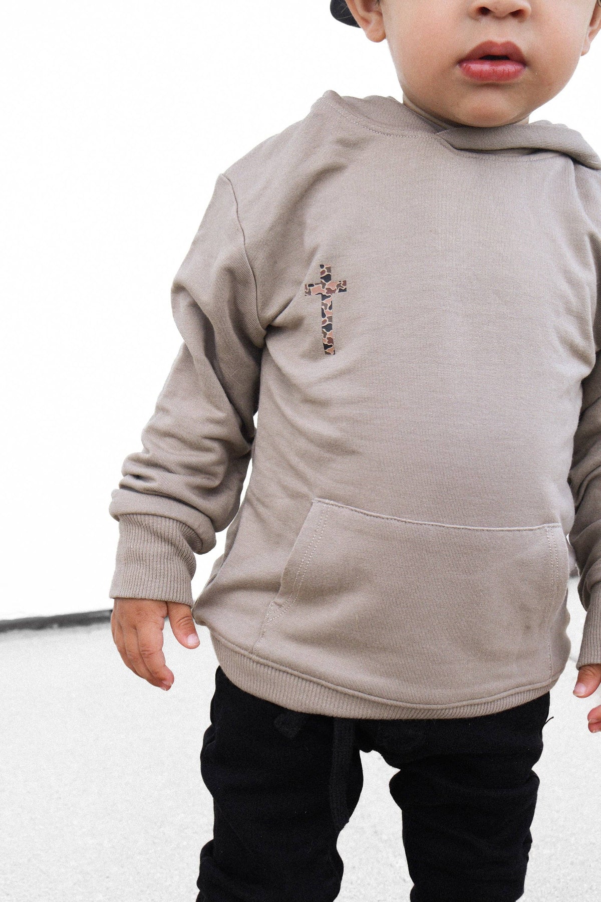 In the Lord's Army Tan Kids Hoodie