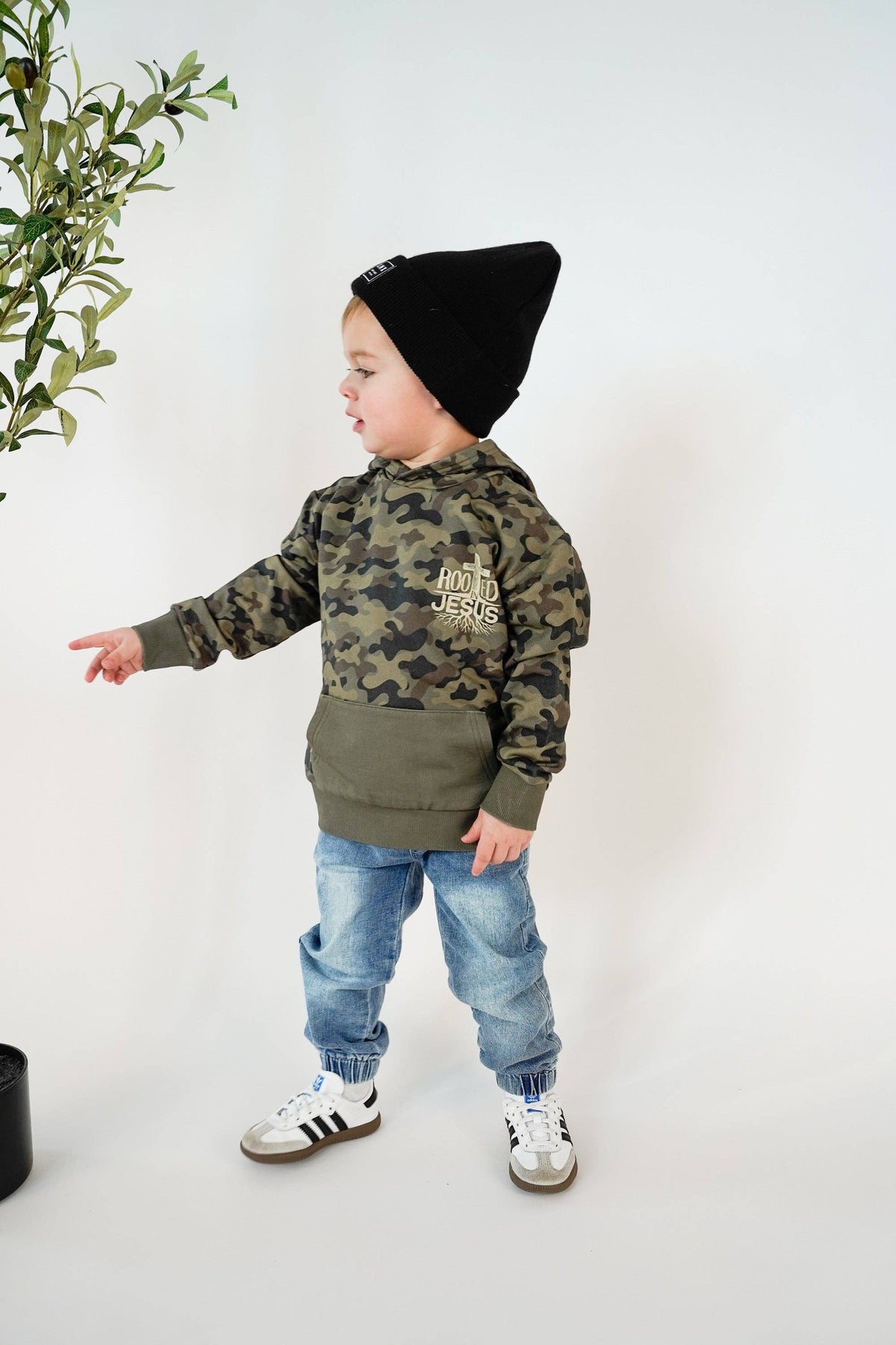Rooted In Jesus Kids Hoodie