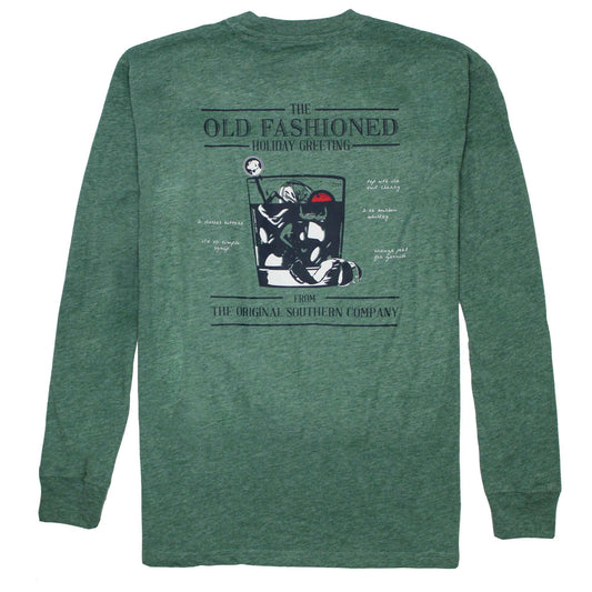 Old Fashioned Greeting Long Sleeve Tee: Heather Moss