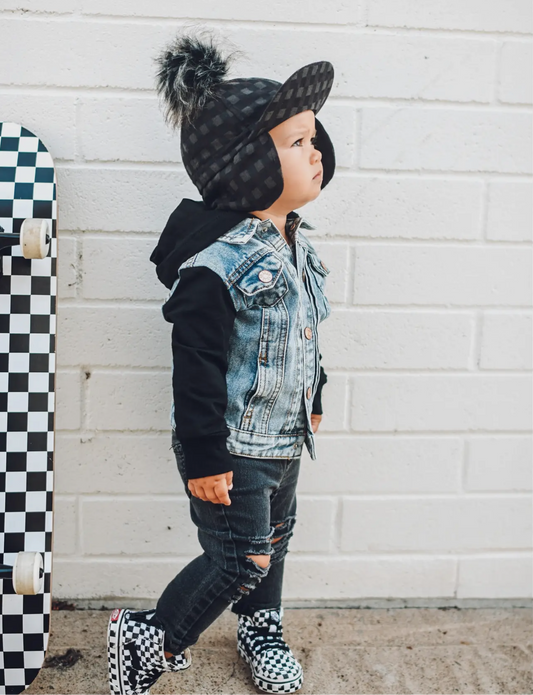 Little Bipsy- Hooded Denim Jacket