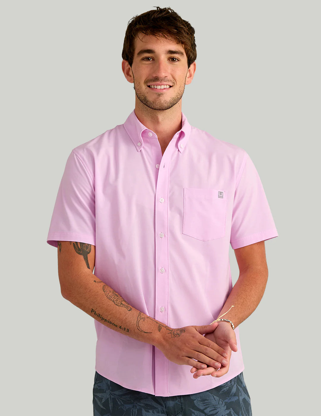 Kona Button Down - Oleander
