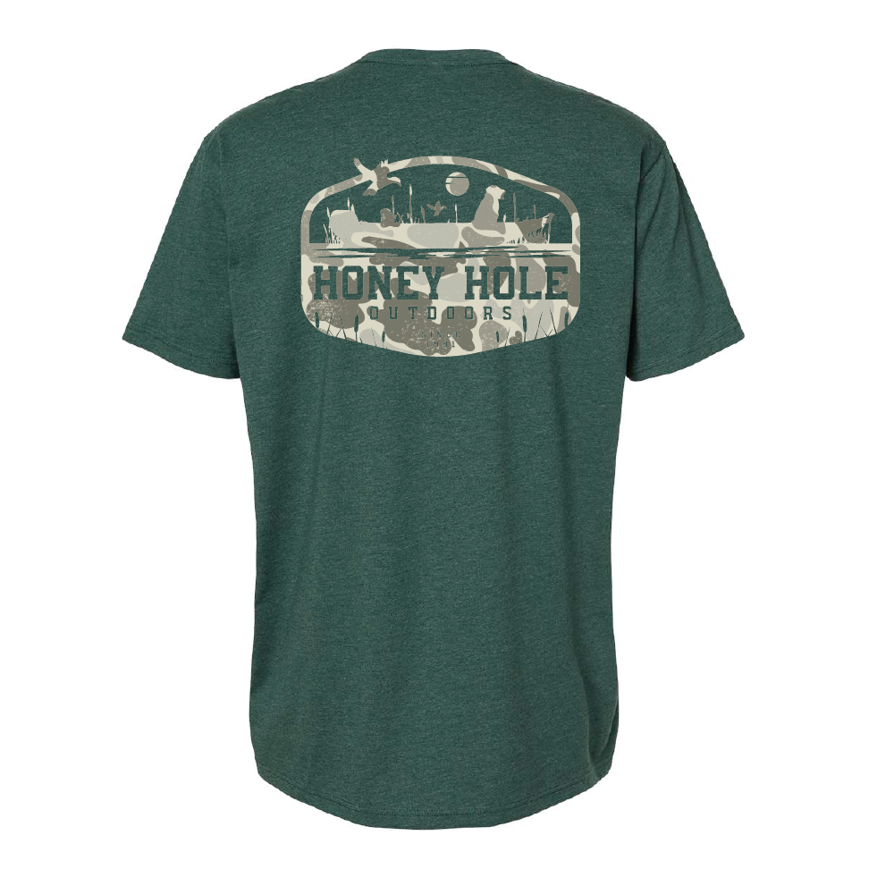 Short Sleeve - Boat Buddy - Heather Forrest Green