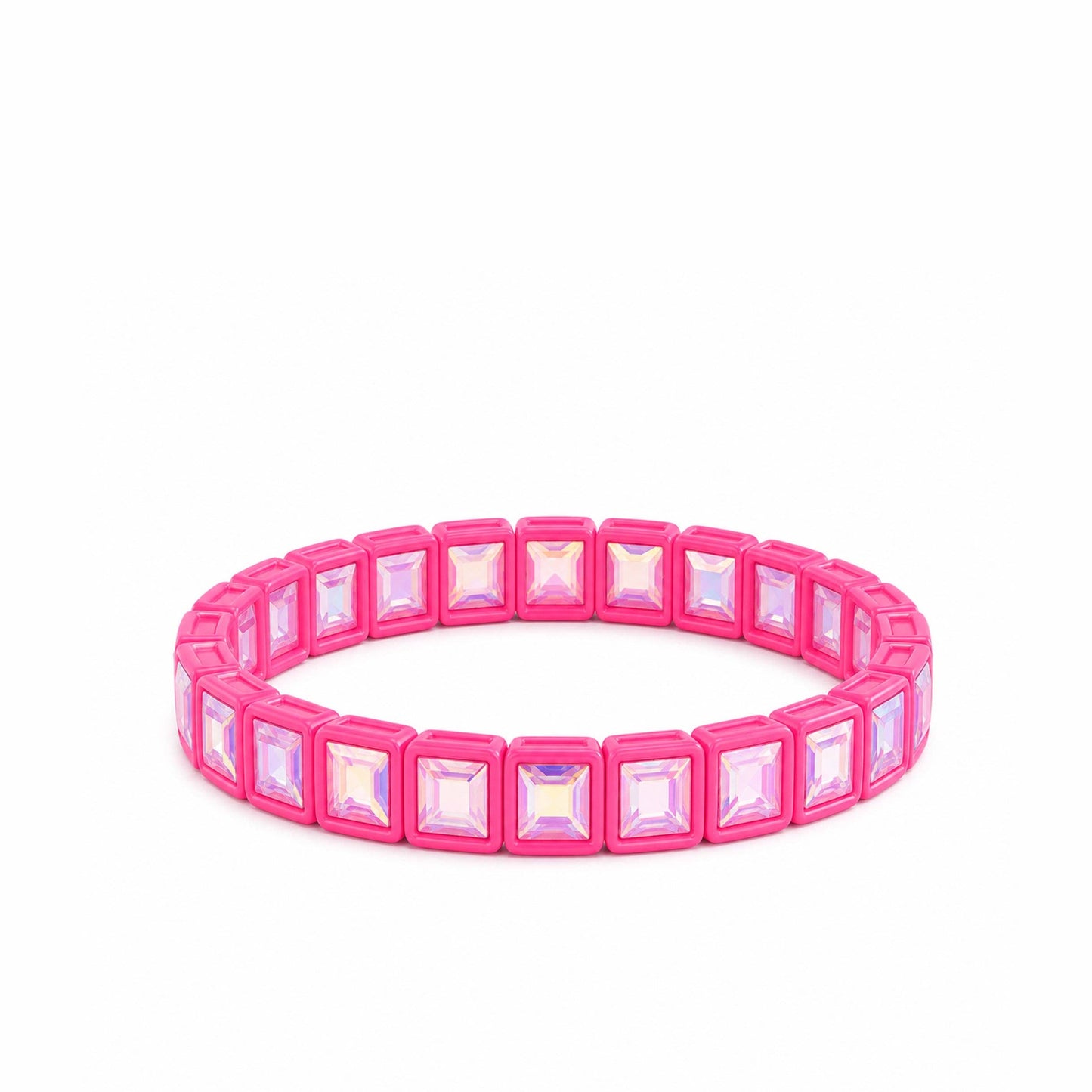 Bubblegum Pink Rhinestone Bracelet