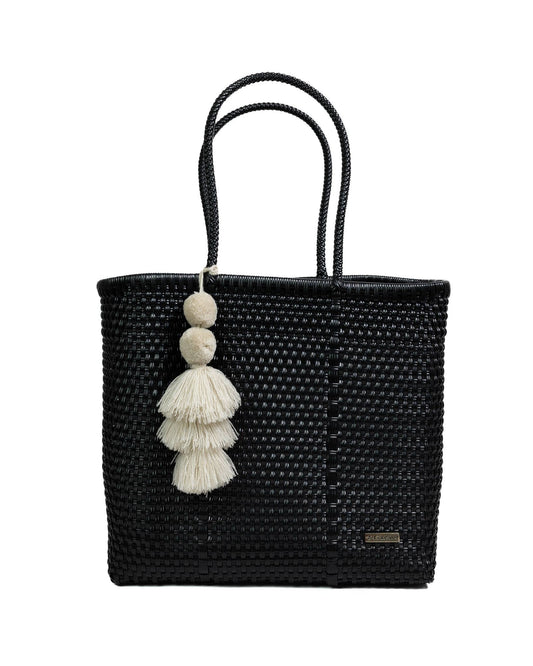 Solid Black Playera Tote