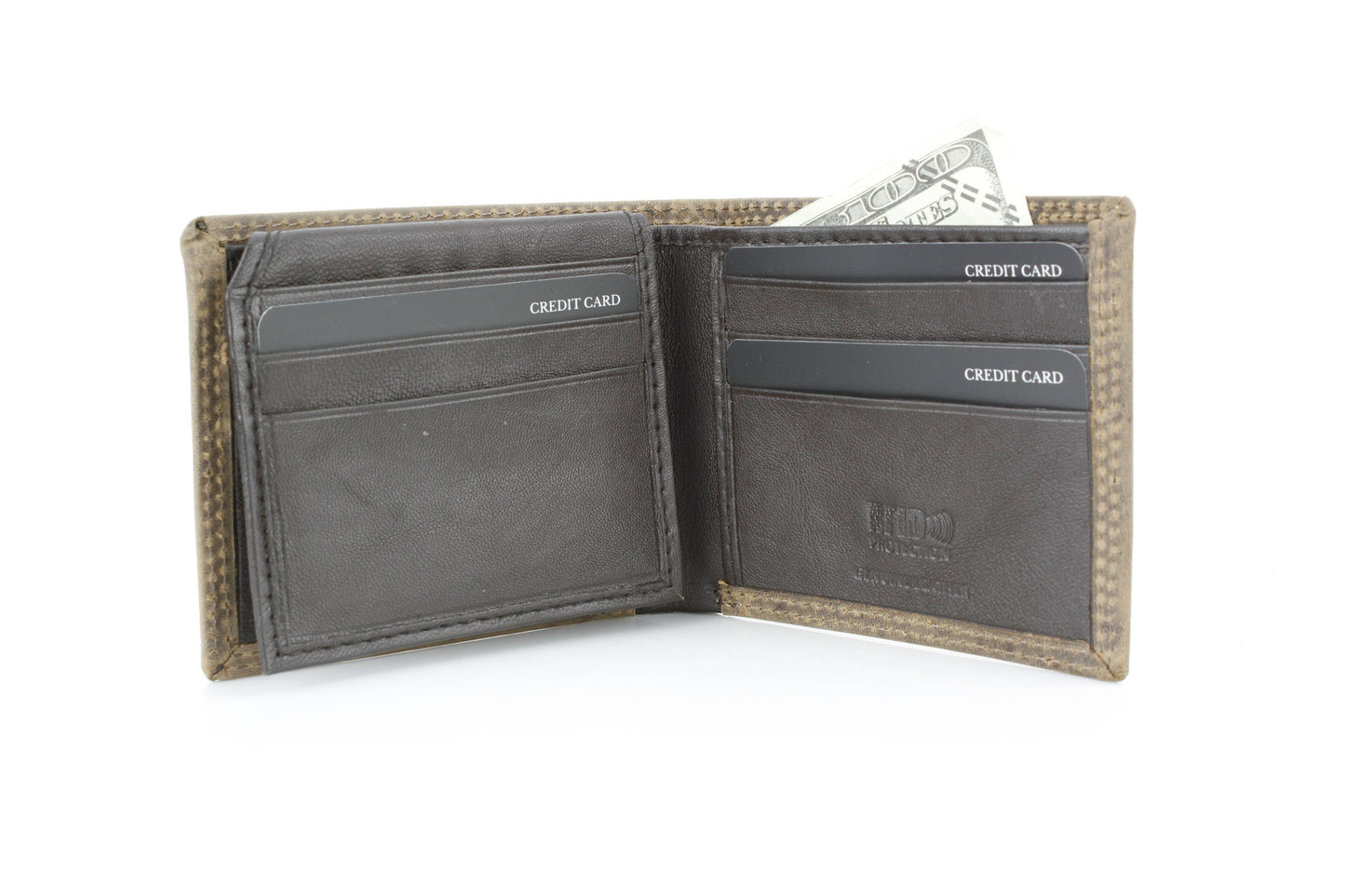 Bi-Fold Wallet with Deer Antler Emboss