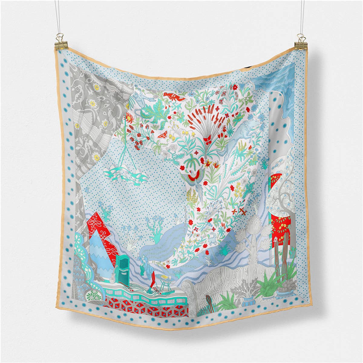 Silk Feel Square Scarf