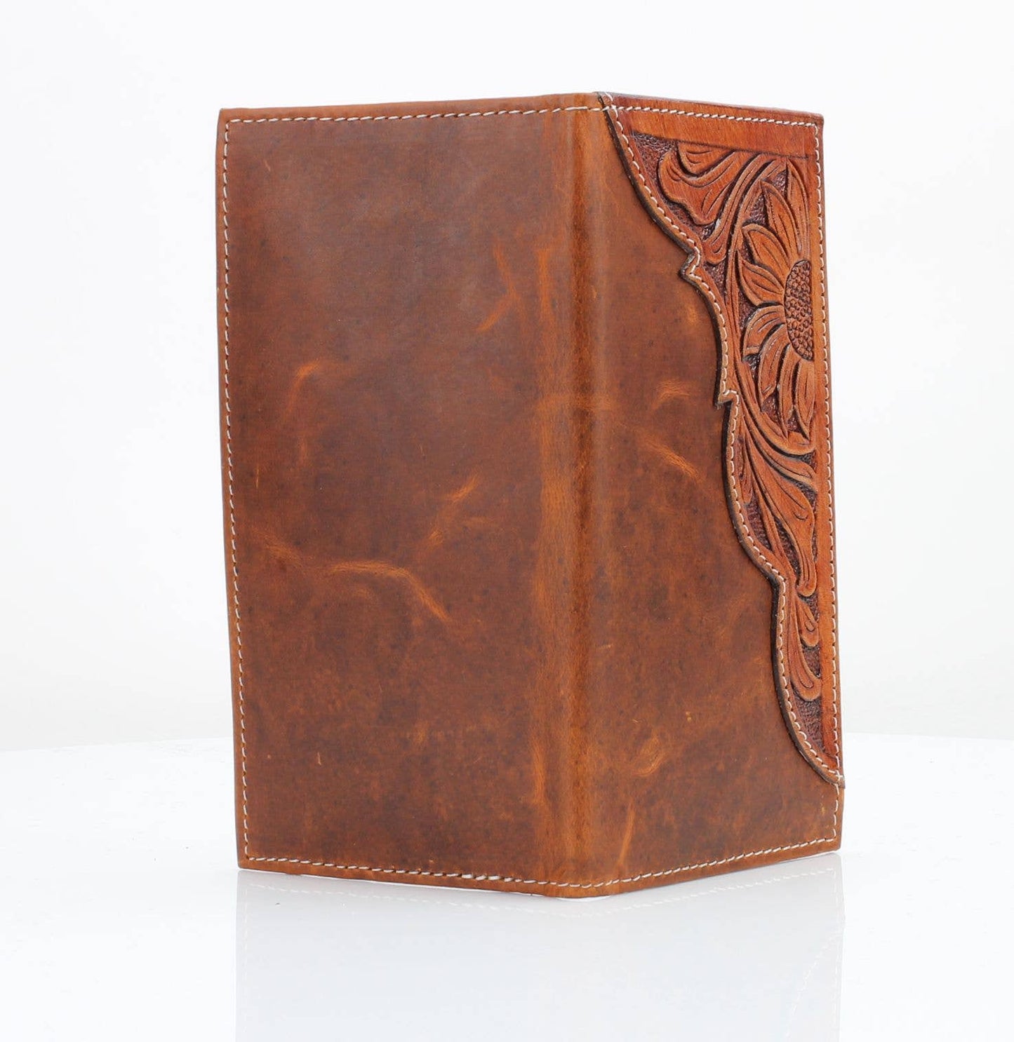 Tooled Leather Accent Rodeo Wallet