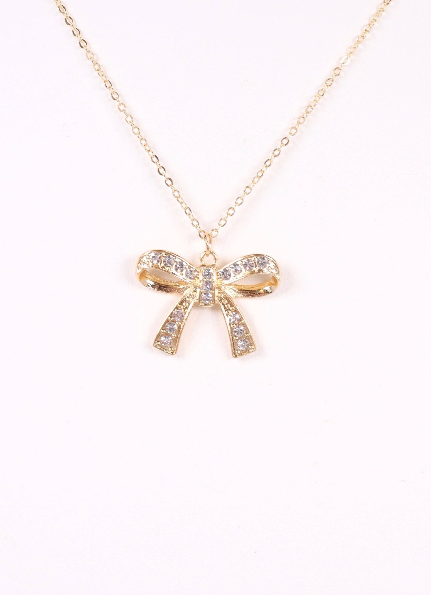 CZ Bow Necklace