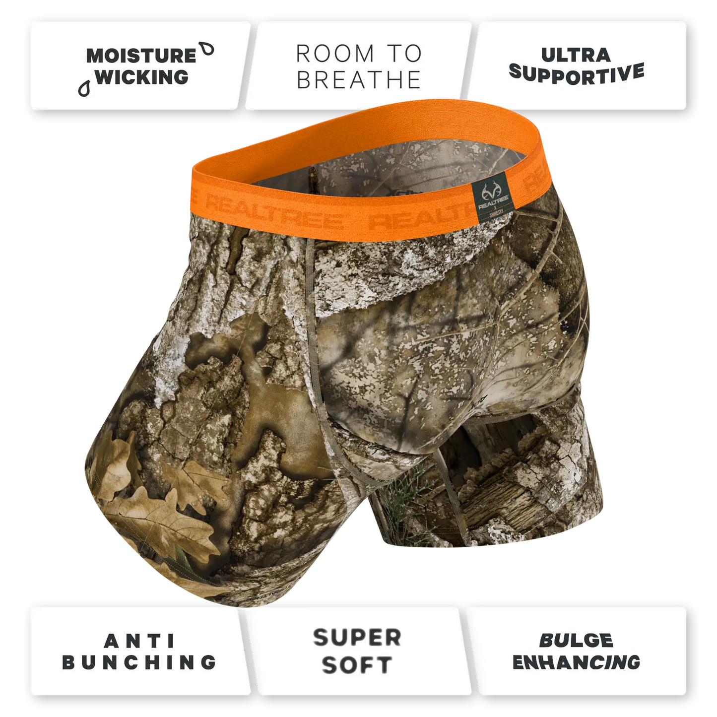 The Wild Game - Realtree x Shinesty Neon Orange Ball Hammock® Pouch Underwear