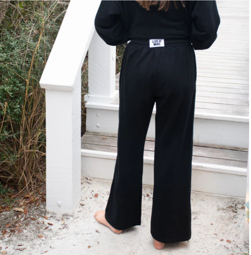 Terry Cloth Pants - Black