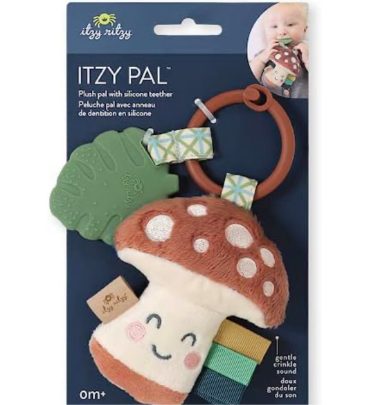 Itzy Ritzy- Mushroom Plush + Teether