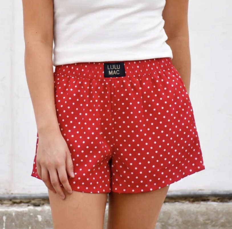 Red MINI POLKA DOT BOXER