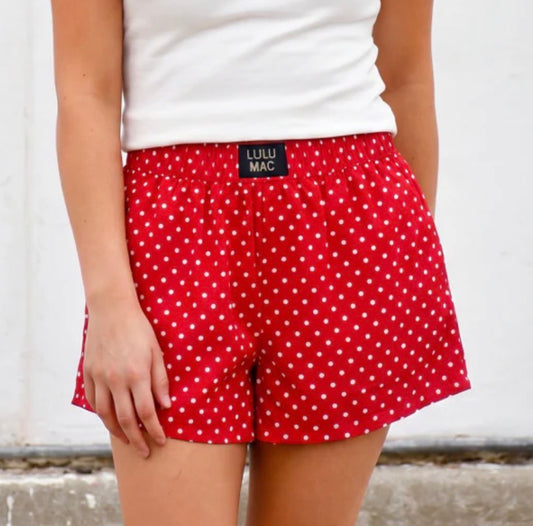 Red MINI POLKA DOT BOXER