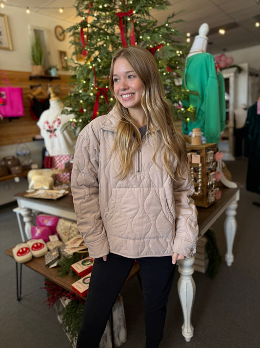 Hadley Quilted Pullover Jacket