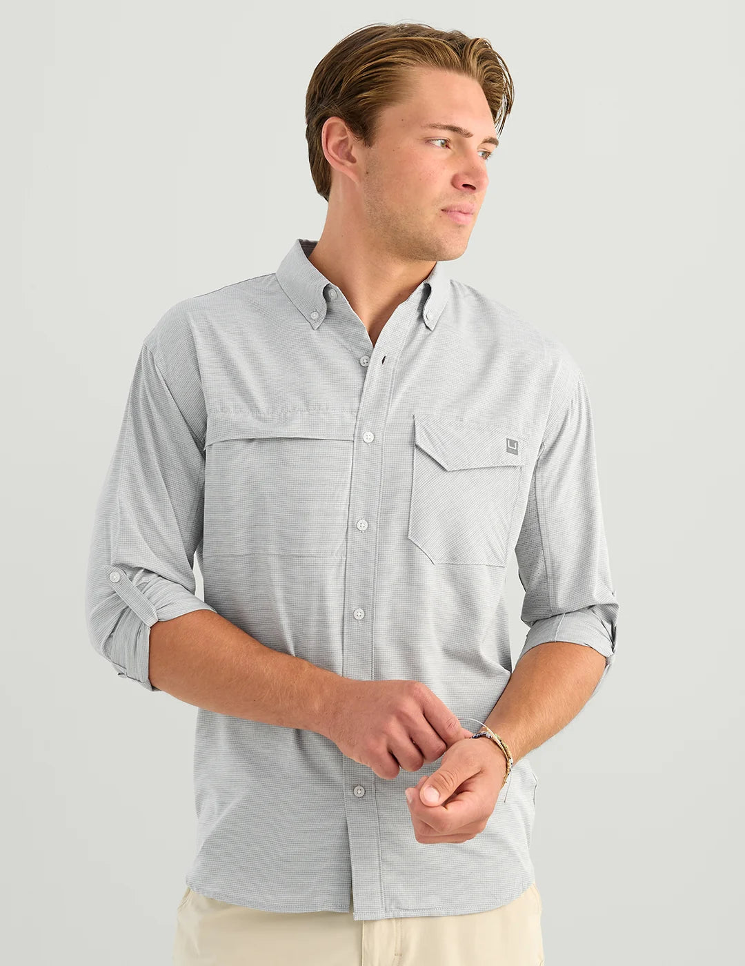 Tidepoint Ripstop Button Down - Sharkskin