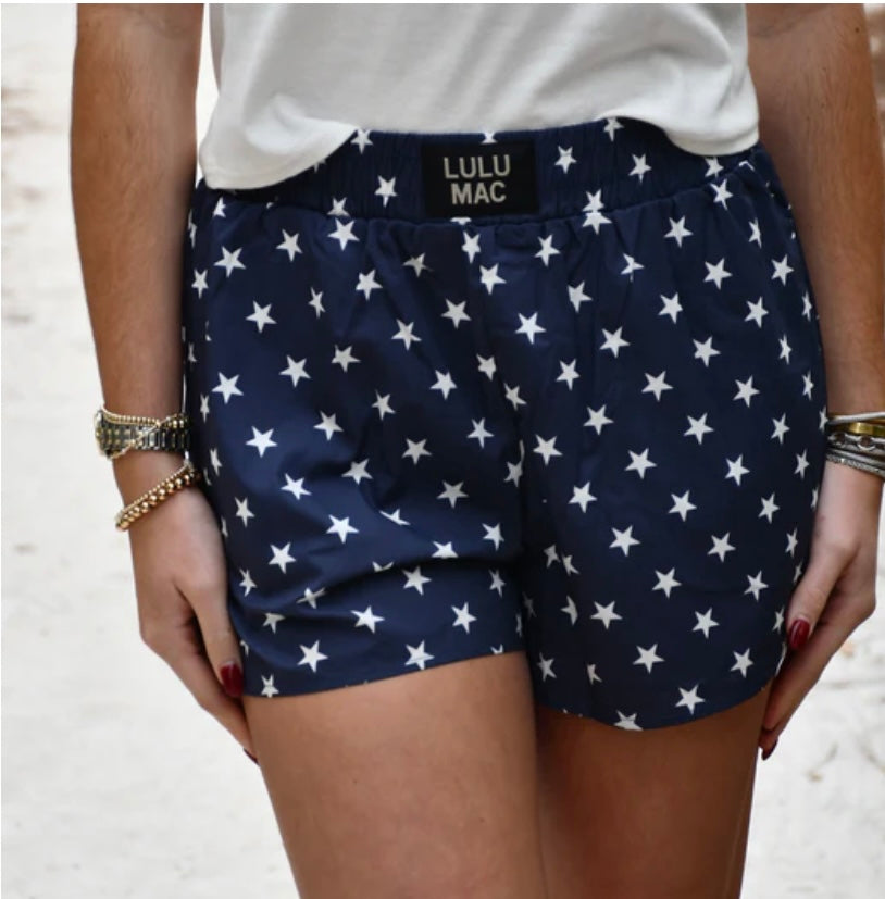 Navy Star Shorts