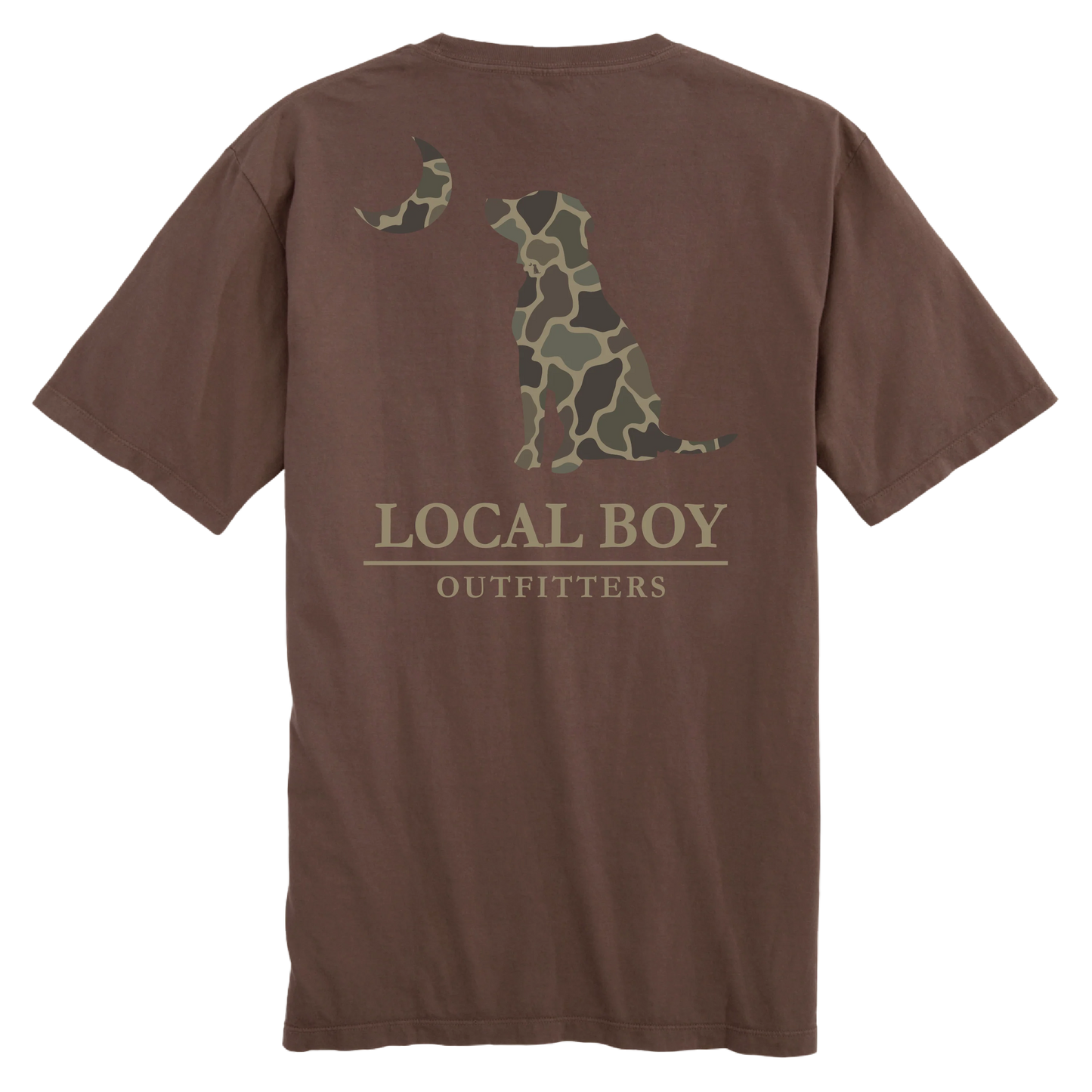 Brush Camo Dog & Moon Tee