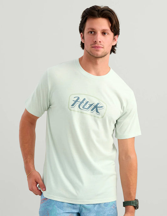Huk Script Tee - Pale Algae