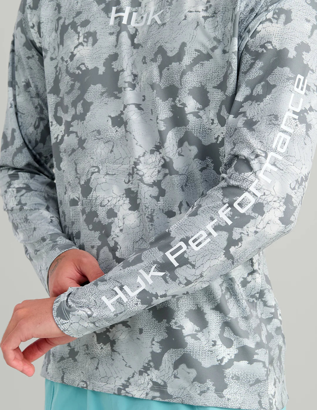 Airweight KC Printed Crew - Sharkskin Estuary Camo