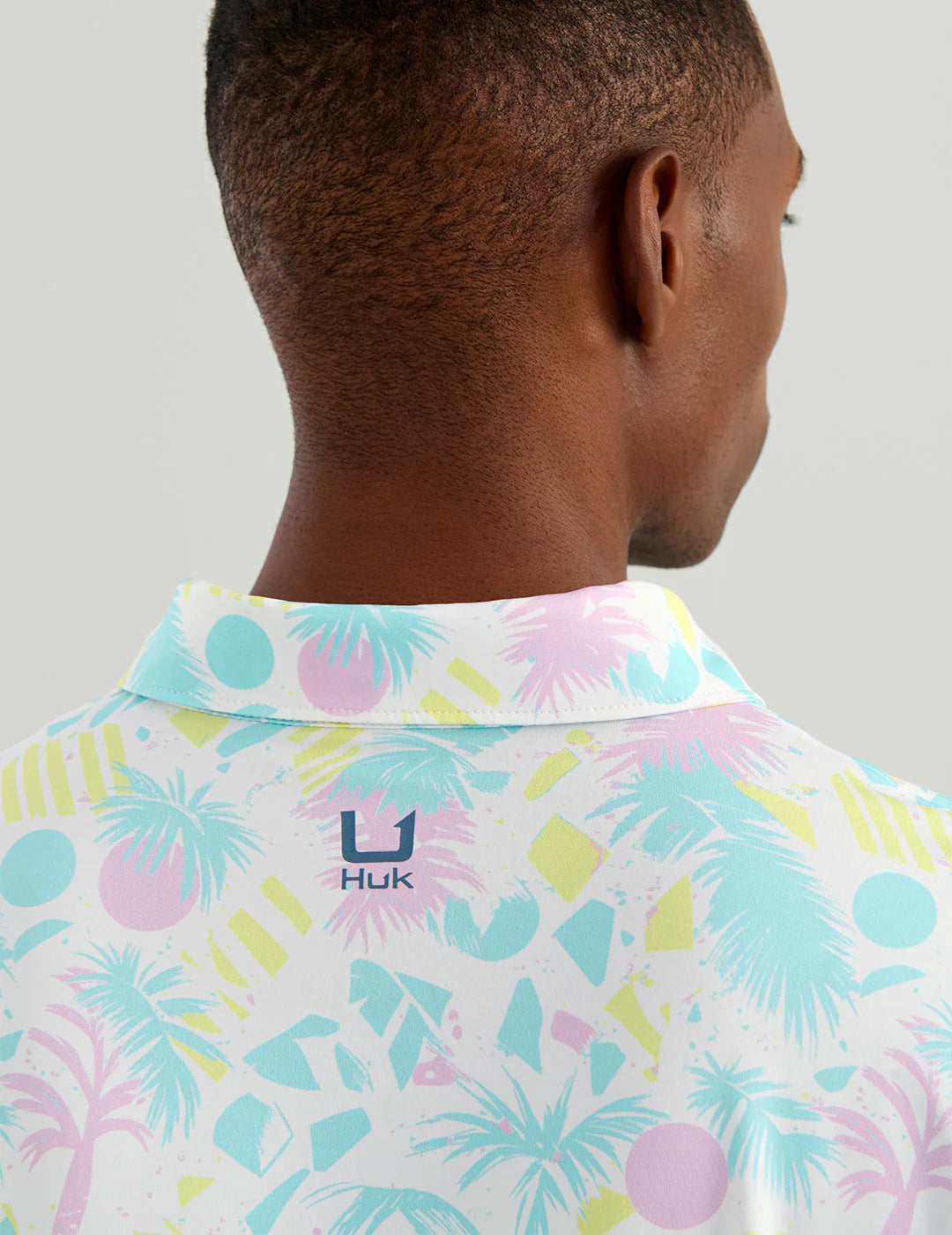 Pursuit Printed Polo - Palm Craze