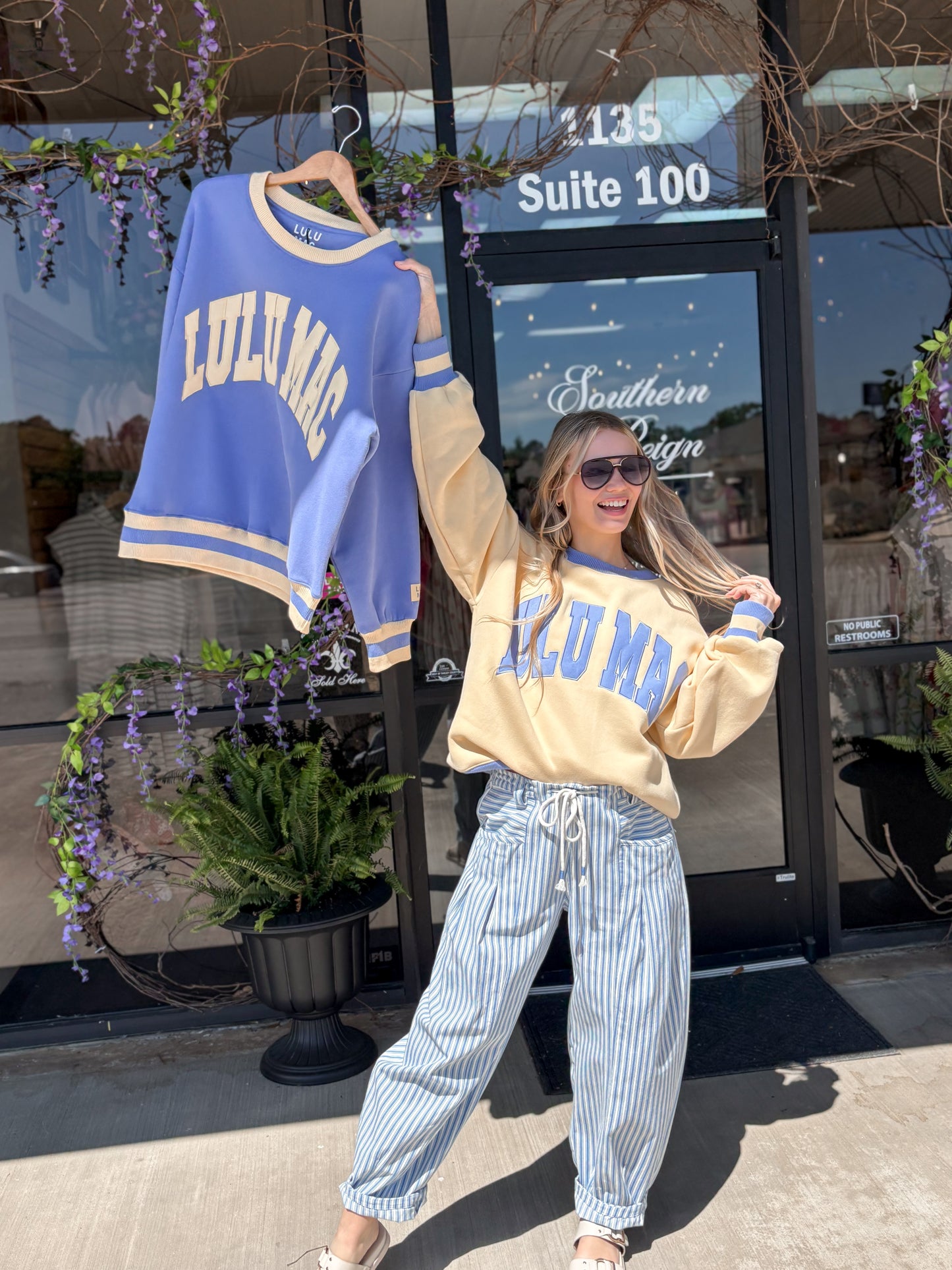 LULU MAC Butter/Lavender Sweatshirt