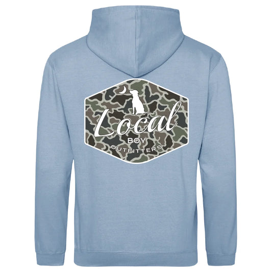 Dog & Moon Camo Badge Brushwood Hoodie - YOUTH