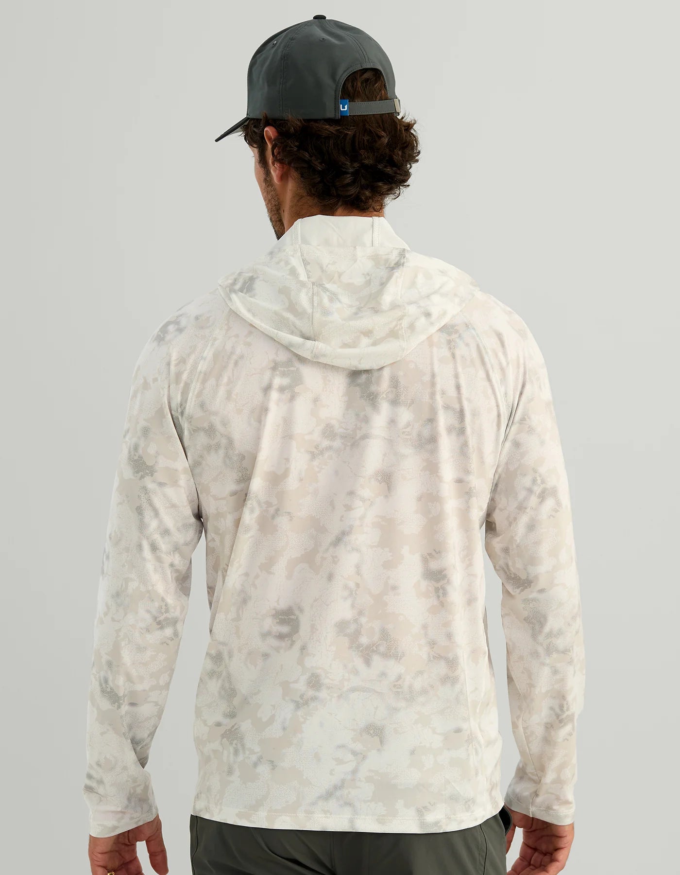 Airweight KC Printed Hoodie - Egret Tideloom Camo
