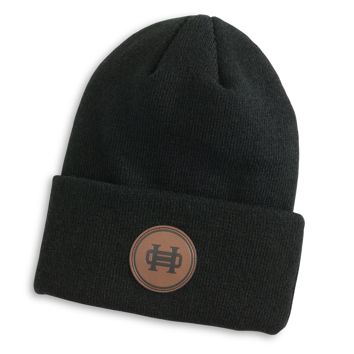 HEYBO leather patch beanie