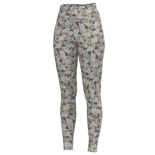Local Girl Leggings 2.0 - Forest Camo Flora