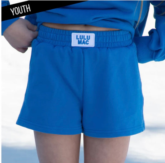 Youth Terry Shorts - Bright Blue