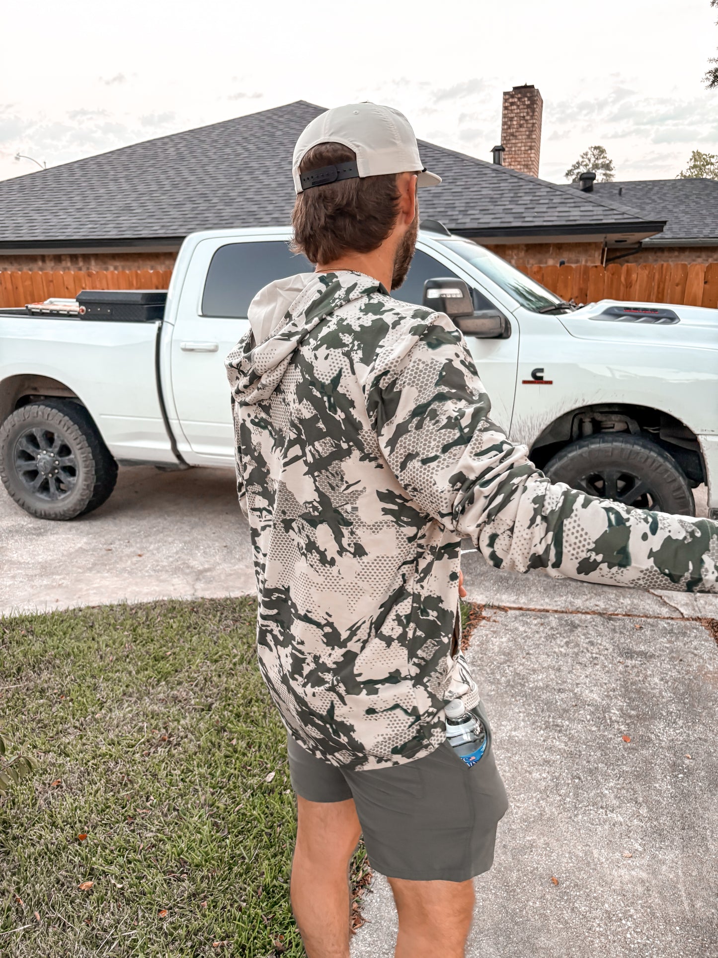 Leeward Printed Fleece Hoodie