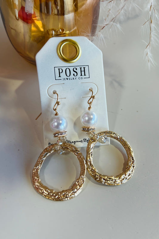 Gold + Pearls Earrings