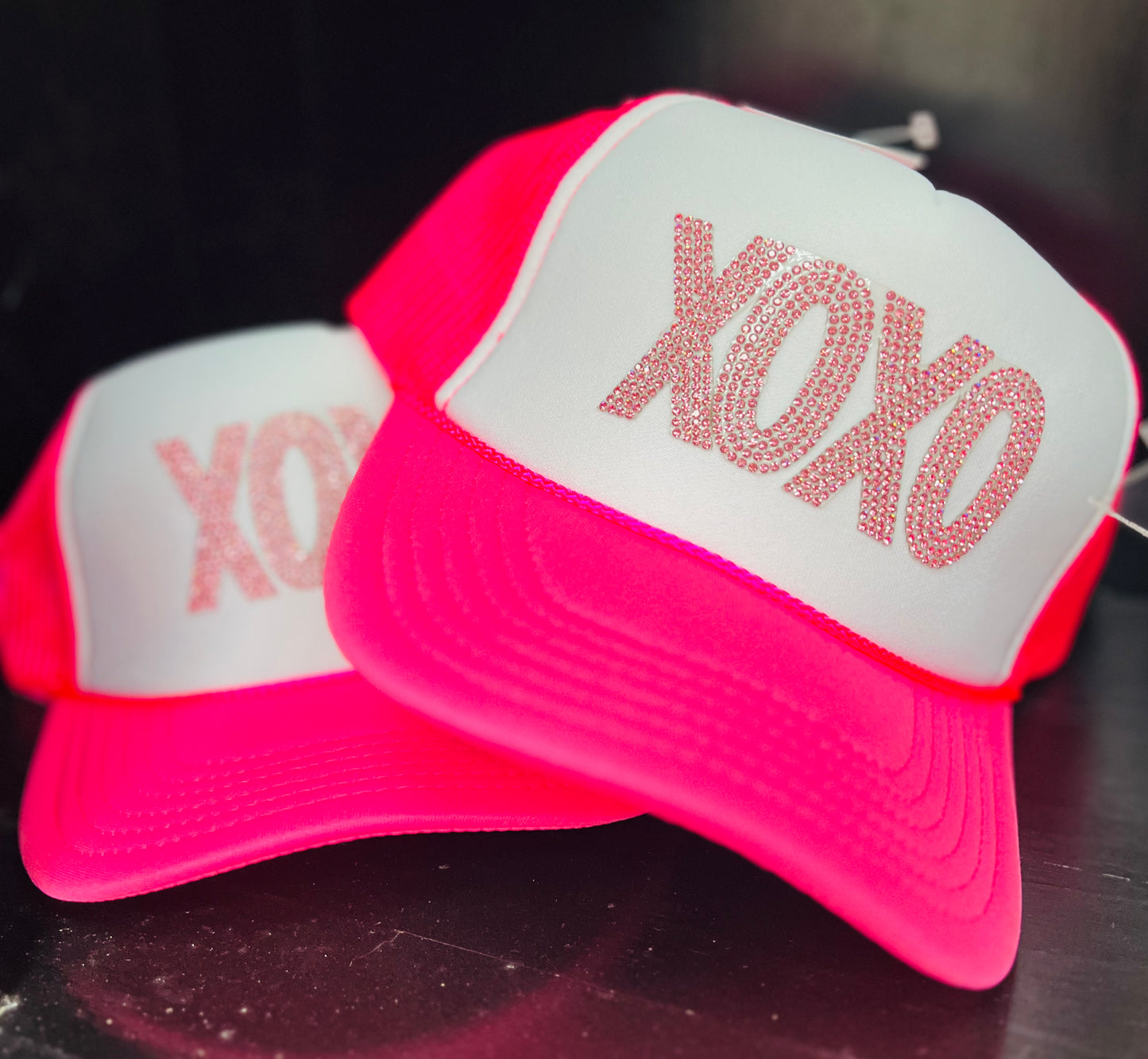 XOXO Rhinestone Trucker Caps
