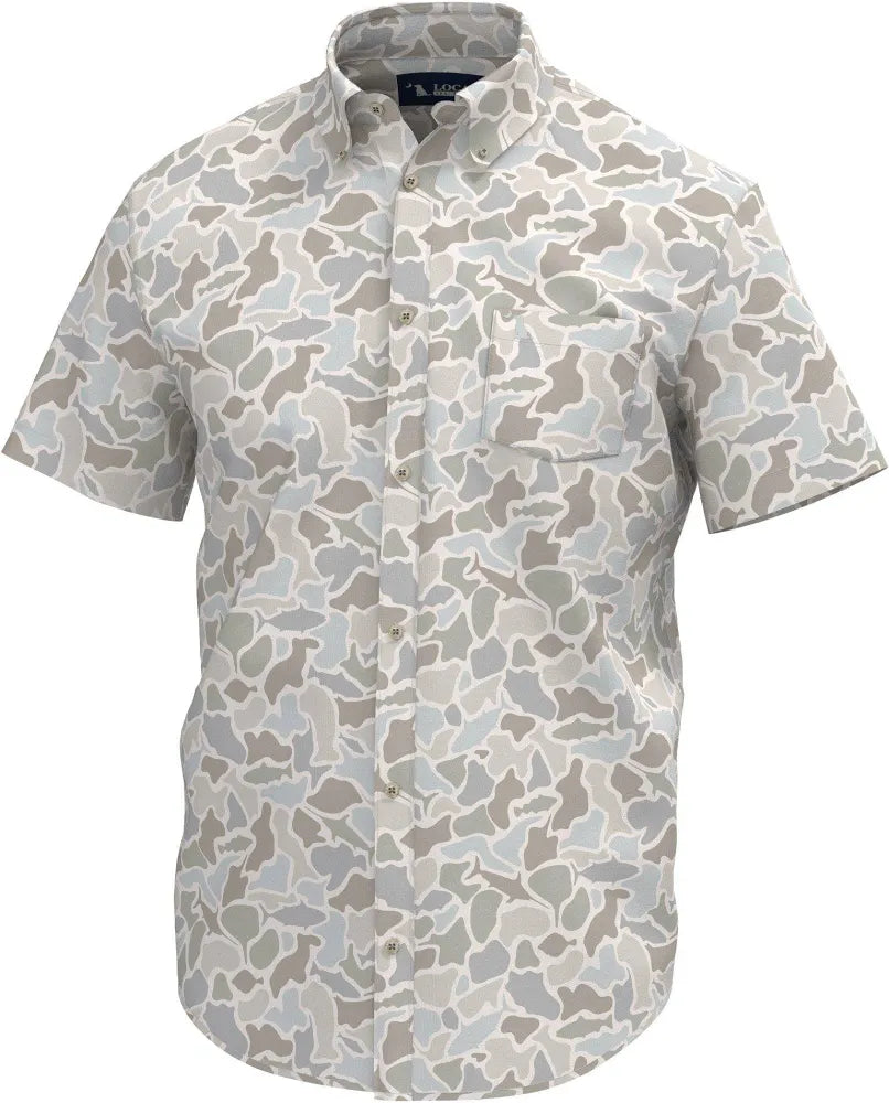 Low Country Button Down - Saltwater Camo