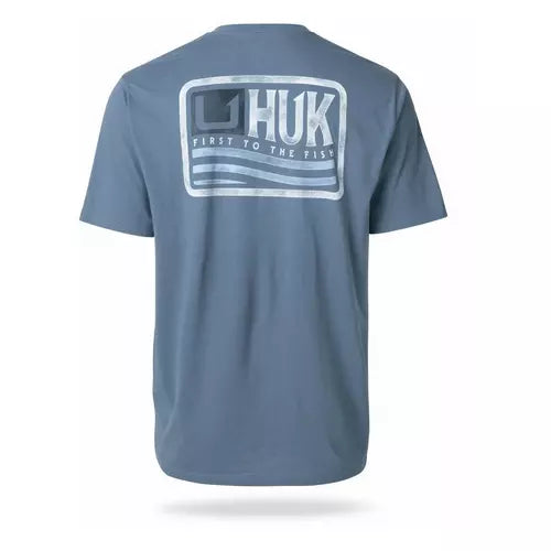 Huk Born Wave SS Tee - Stormy Blue