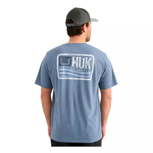 Huk Born Wave SS Tee - Stormy Blue