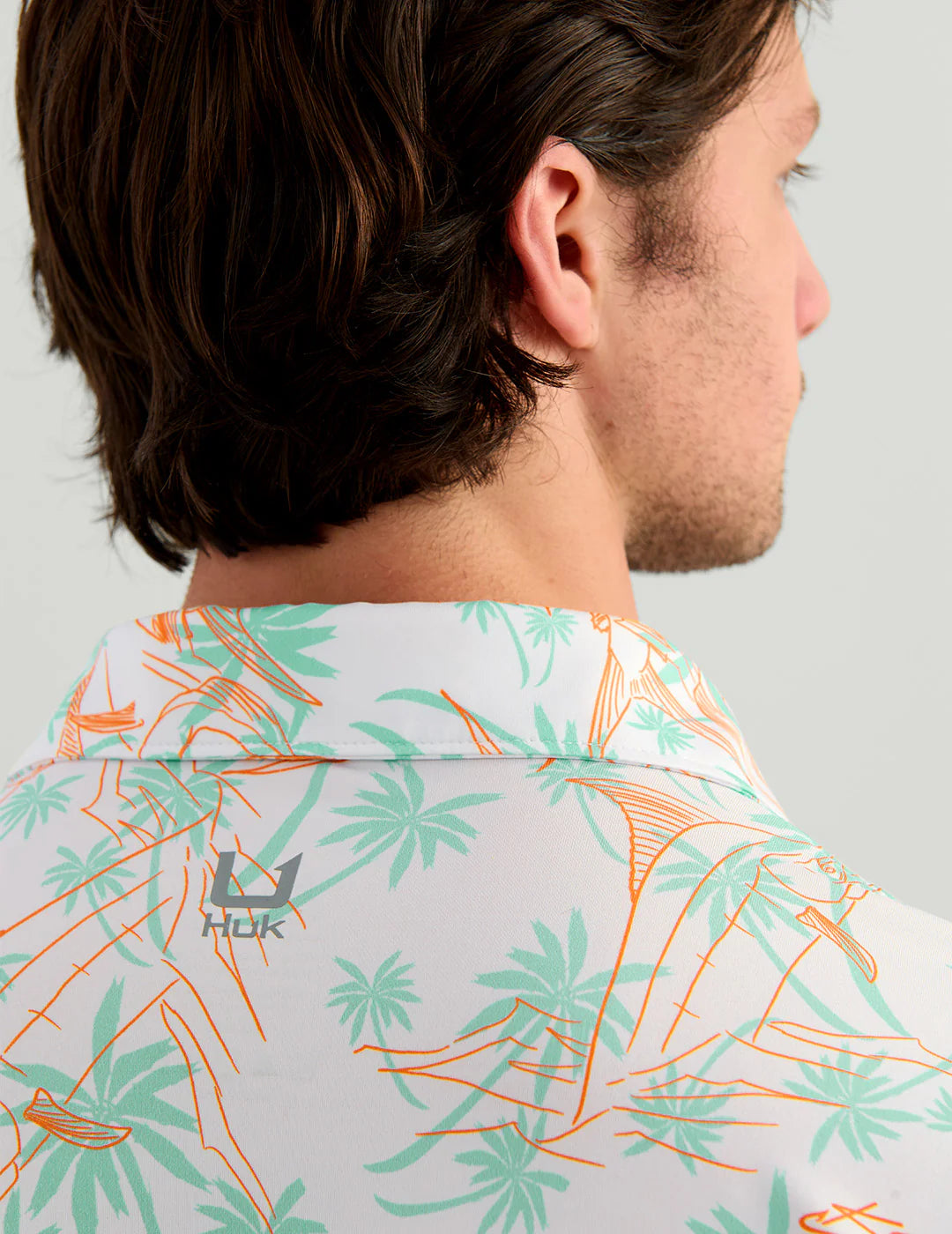 Pursuit KC Performance Polo - Orange Palm Slam