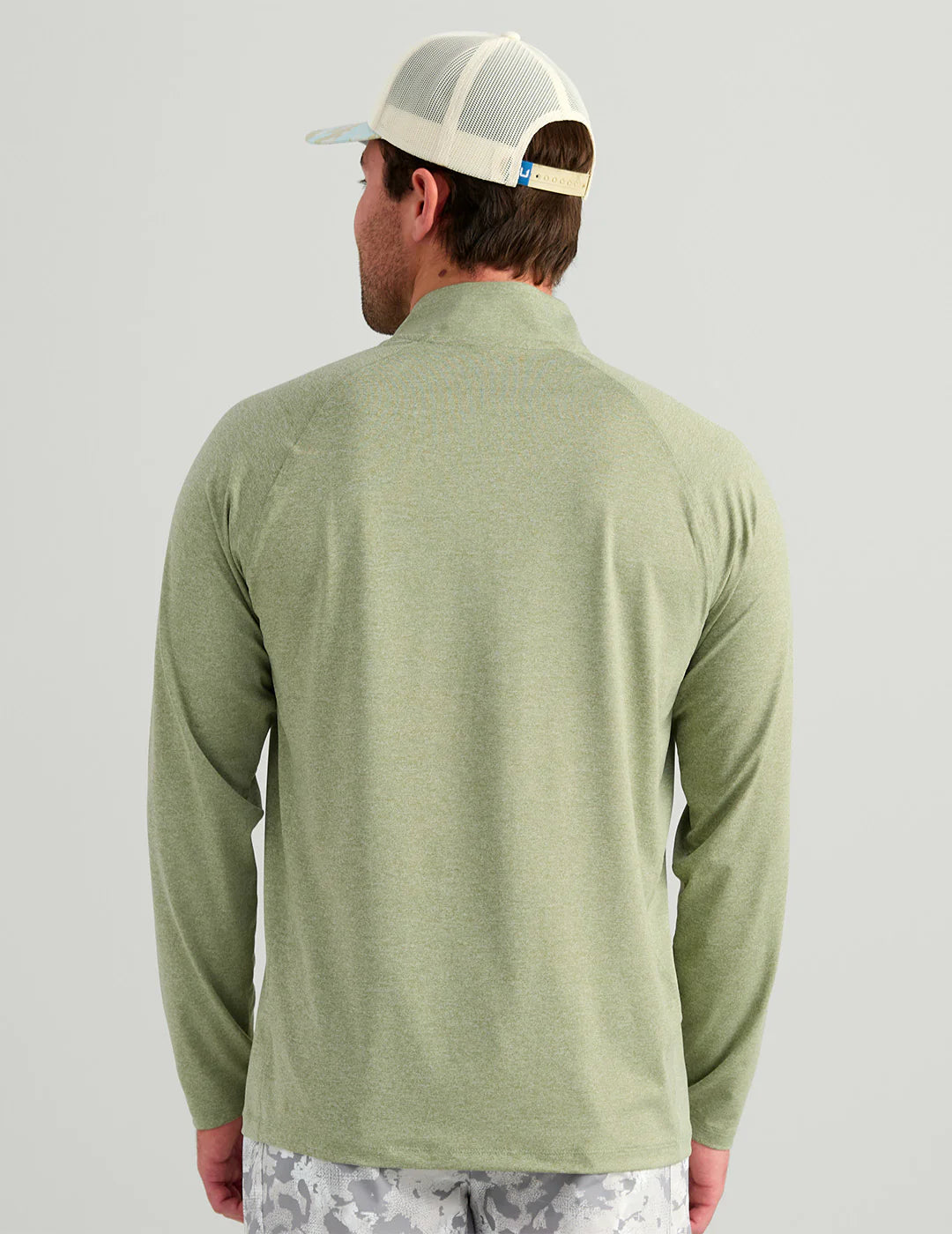 Airweight Heather 1/4 Zip - Seagrass
