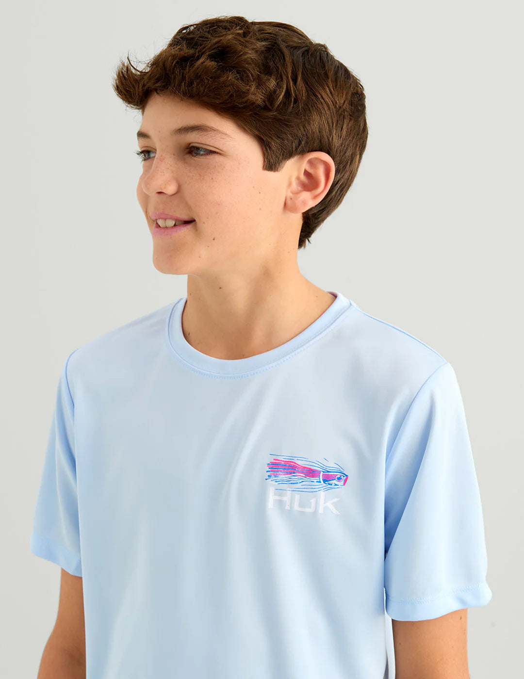 Youth Pursuit Fast Badge Tee - Coastal Drift