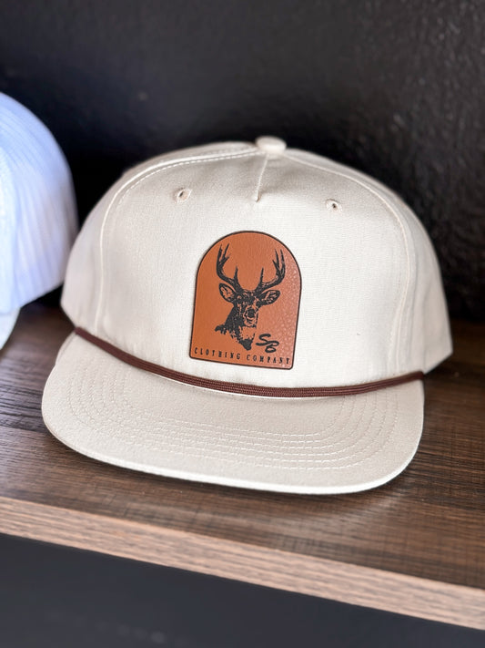 Buck Patch Hat - Cream