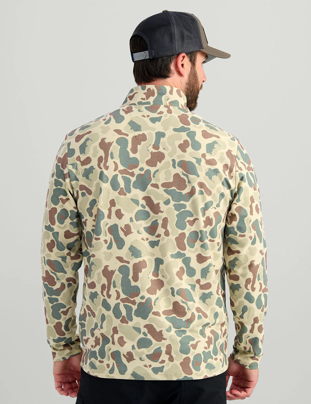 Leeward Printed Fleece Quarter Zip