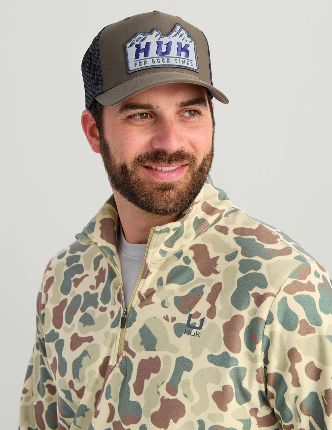Leeward Printed Fleece Quarter Zip