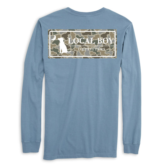 Sand Dog & Moon Camo LS Tee - YOUTH