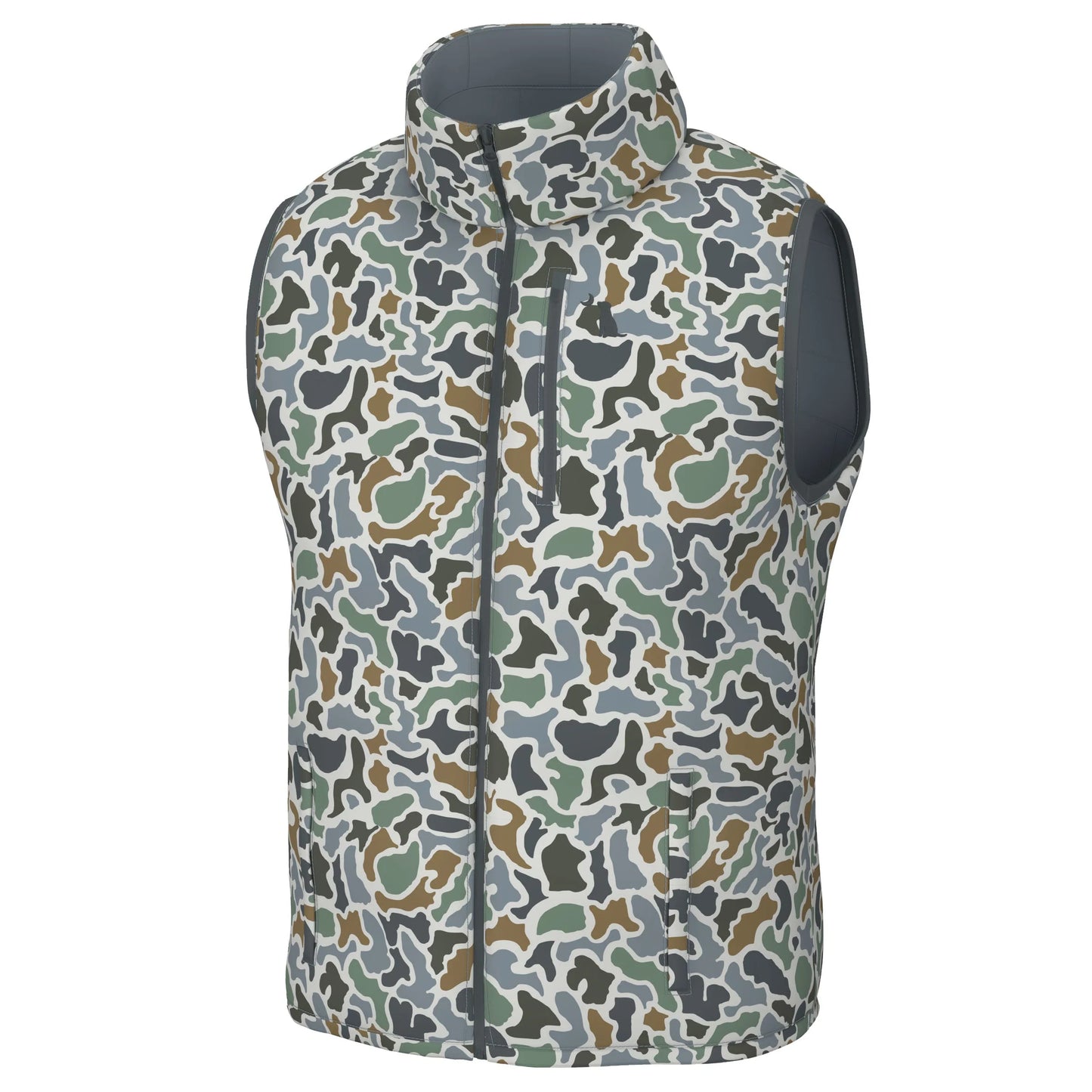 Duck Down Reversible Vest - Localflage Bluff