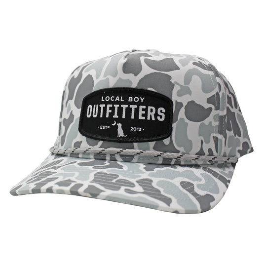 Woven Patch High Crown Rope Hat - YOUTH
