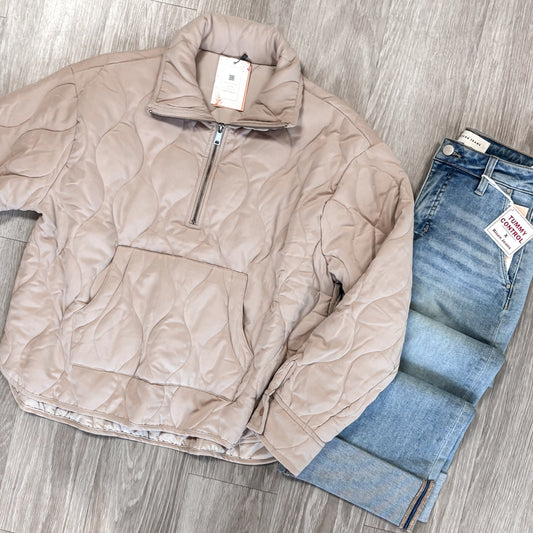 Hadley Quilted Pullover Jacket