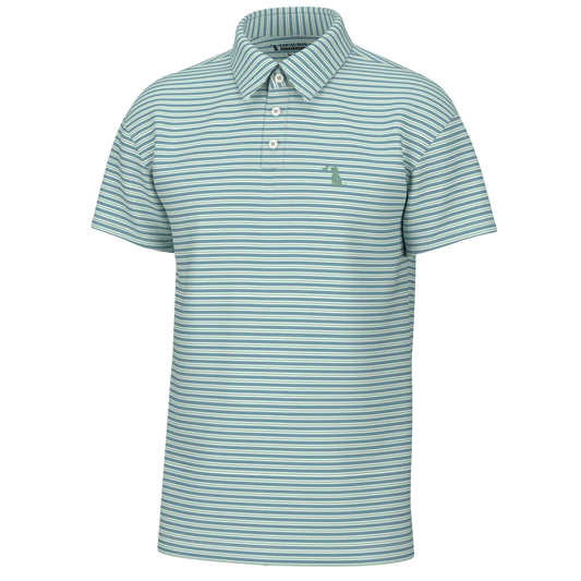 Surfside Polo - Plum/Ice Blue/White