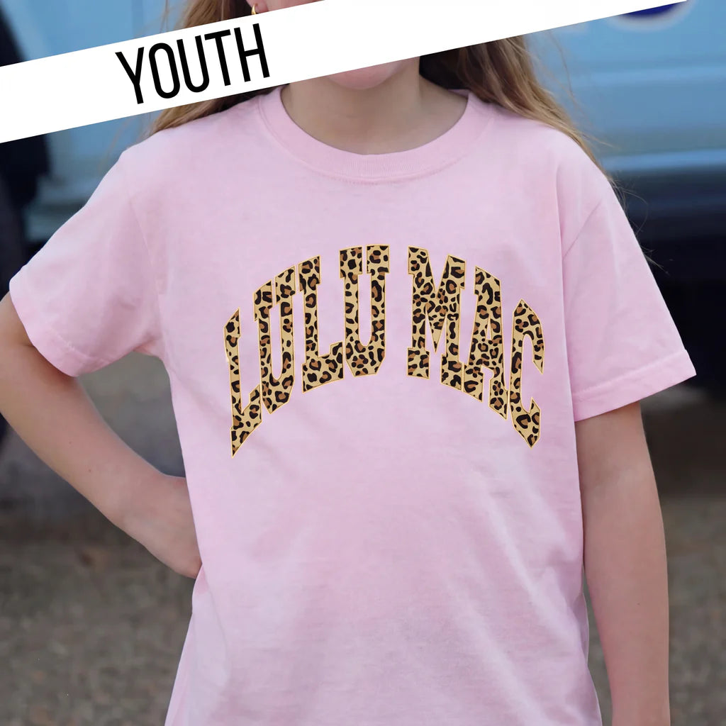 Youth Leopard LM Tee - Blossom