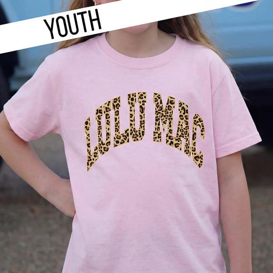 Youth Leopard LM Tee - Blossom